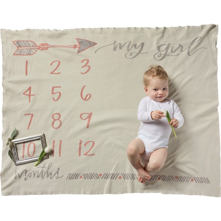 “My Girl” Milestone Blanket