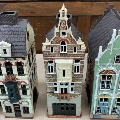 Nordic Dreams Tea Light European Ceramic Buildings