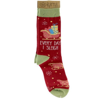 Funny Holiday Karma Socks
