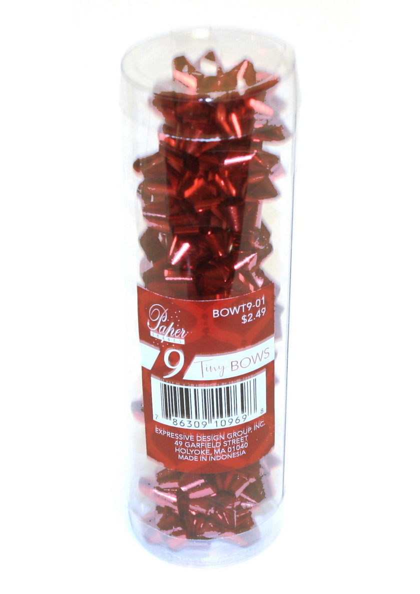 9 Mini Bows in a Tube