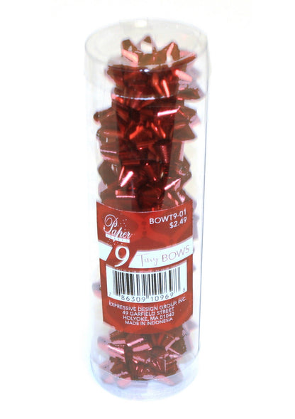 9 Mini Bows in a Tube