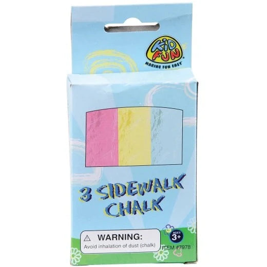 3 Piece Sidewalk Chalk