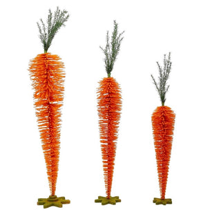 Flocked Bottle Brush Carrot