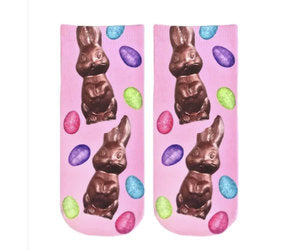 Chocolate Bunnies Ankle Socks