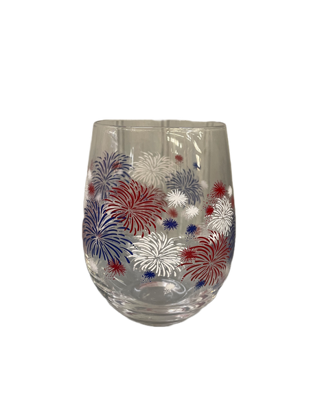Patriotic Stemless Wine Glass