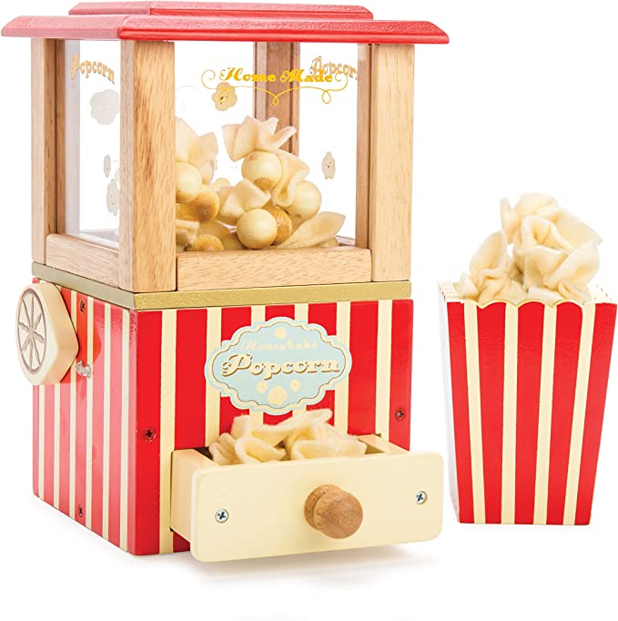 Wooden Popcorn Machine Toy
