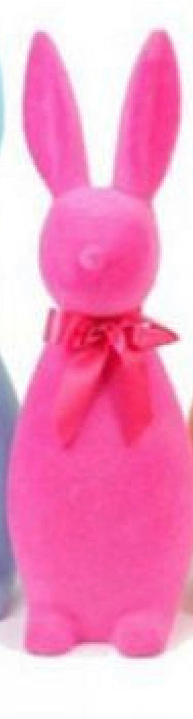 XL Flocked Pastel Button Nose Bunny -27 Inch
