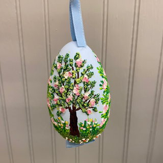 Austrian Hand Painted Large Egg