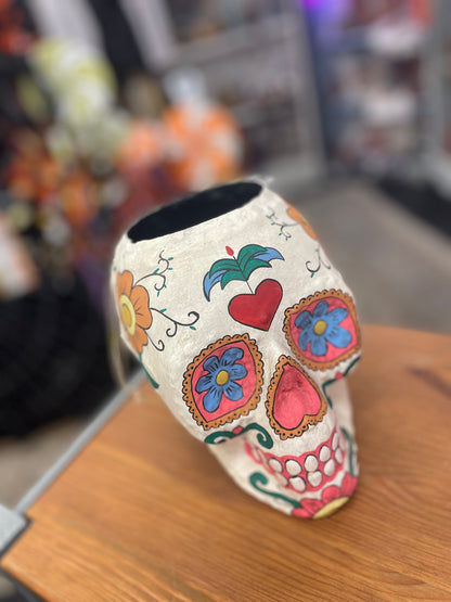 Sugar Skull Bucket Decor