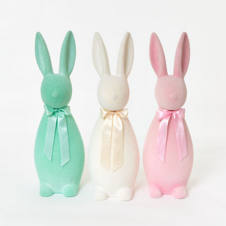 XL Flocked Pastel Button Nose Bunny -27 Inch