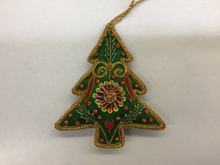 C&F Folk Embroidered Ornament Assortment