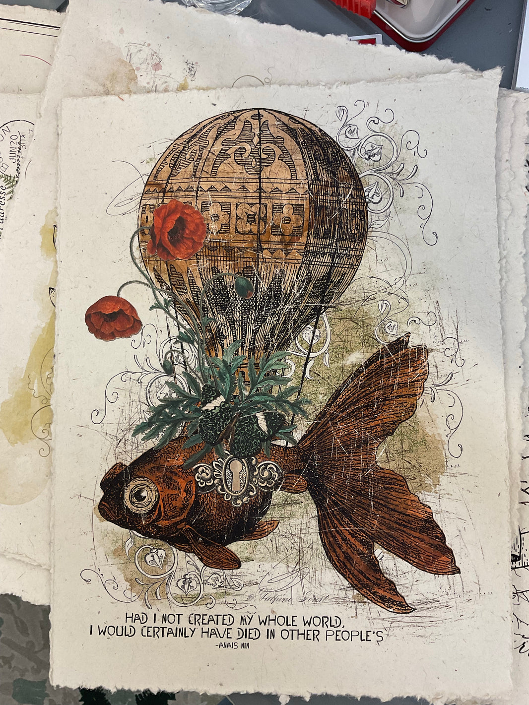 Handmade Paper 12 x 16 Print