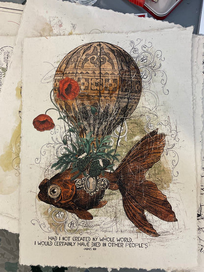 Handmade Paper 12 x 16 Print