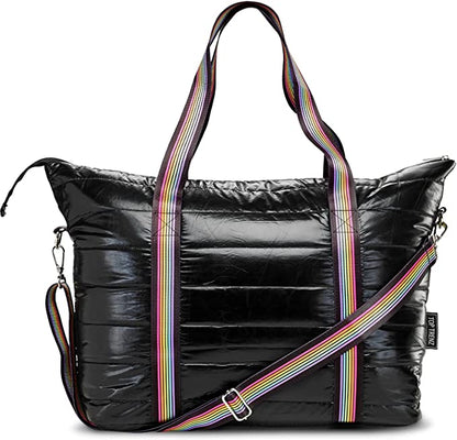 Metallic Weekend Tote
