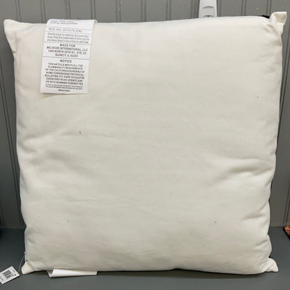 Melrose Black and White Snowflake Pillow