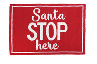 Santa Stop Here Rug