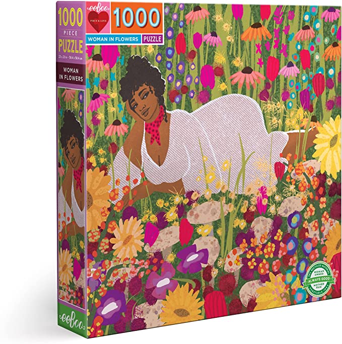Woman in Flowers 1000 Piece Puzzle
