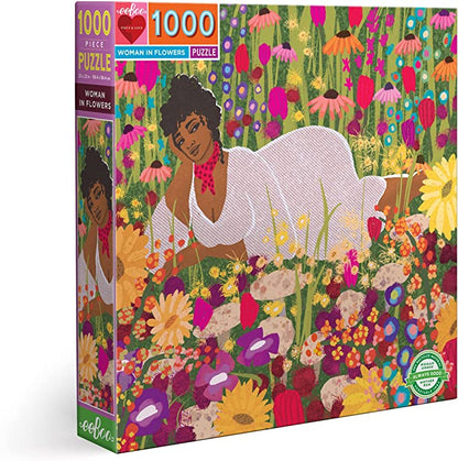 Woman in Flowers 1000 Piece Puzzle