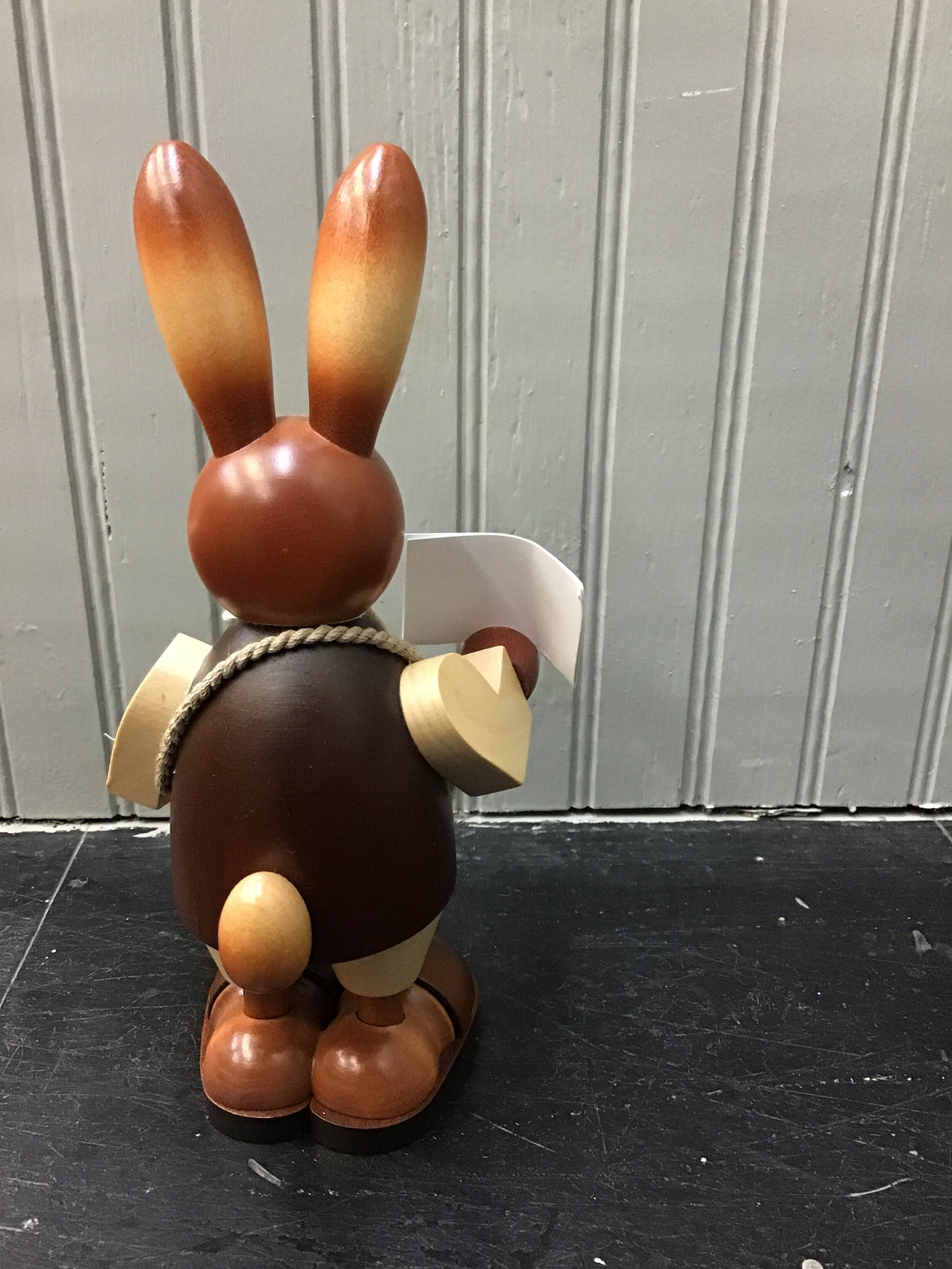Wooden Bunny with Letters