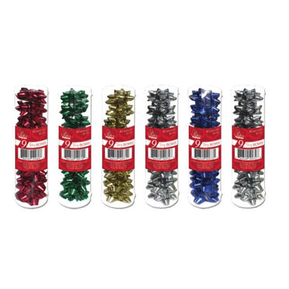 9 Mini Bows in a Tube