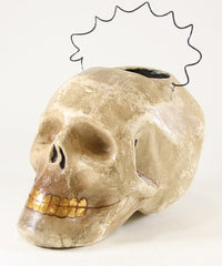 Cream Skull Candy Bucket