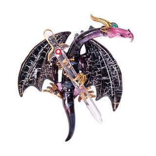 Sword Dragon Glass Ornament