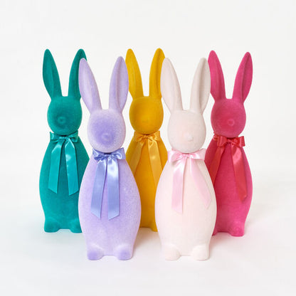 XL Flocked Pastel Button Nose Bunny -27 Inch