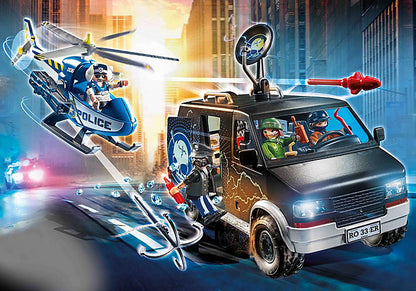Playmobil 70575 Helicopter Pursuit with Runaway Van