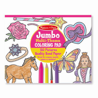 Jumbo Princess / Pink and Purple  Coloring Pad