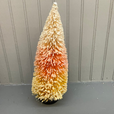 Candy Corn Bottle Brush Tree