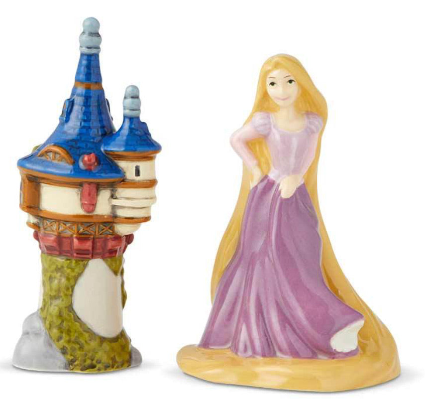 Rapunzel and Tower Salt and Pepper Shaker Set