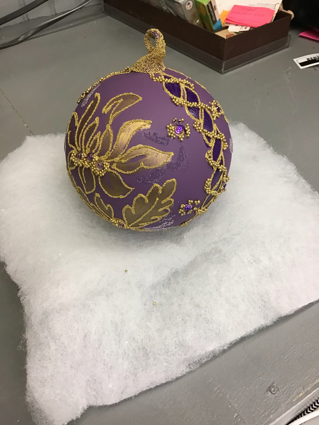 Peter’s Seasons 10cm Purple and Gold Ornament