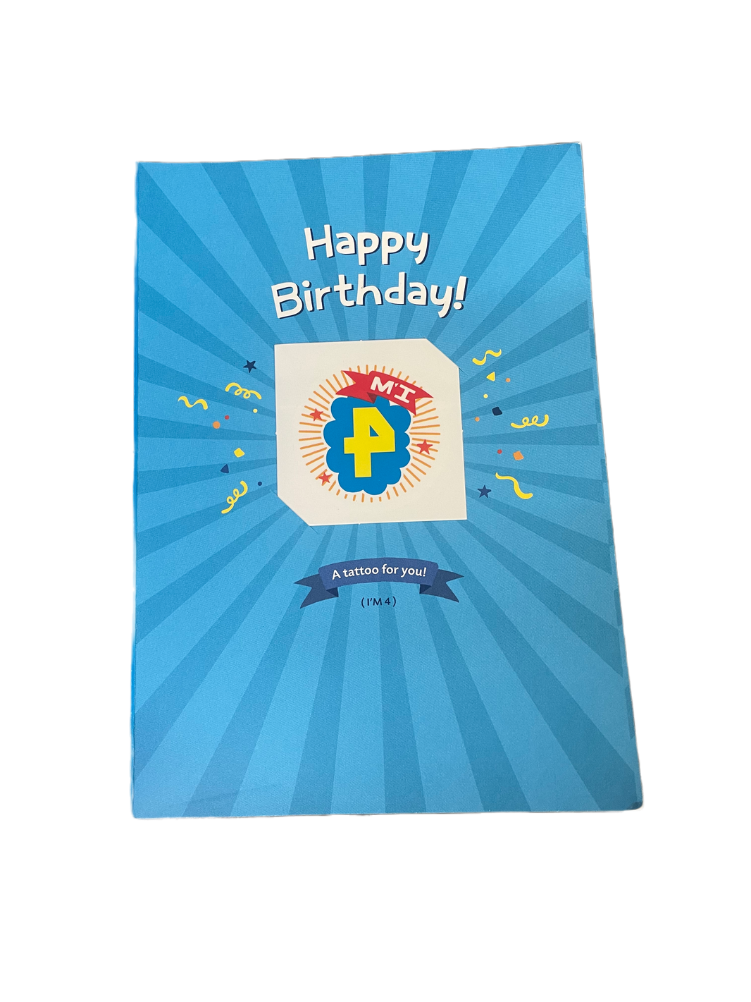 You’re Four Birthday Card