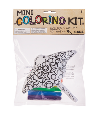 Mini Plush Animal Coloring Kit