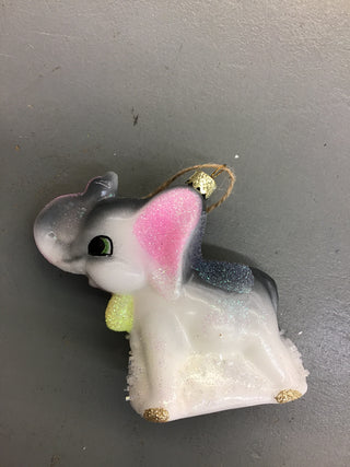 Retro Vibes Baby Elephant Ornament