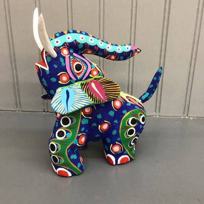 Oaxacan Wood Carving Elephant