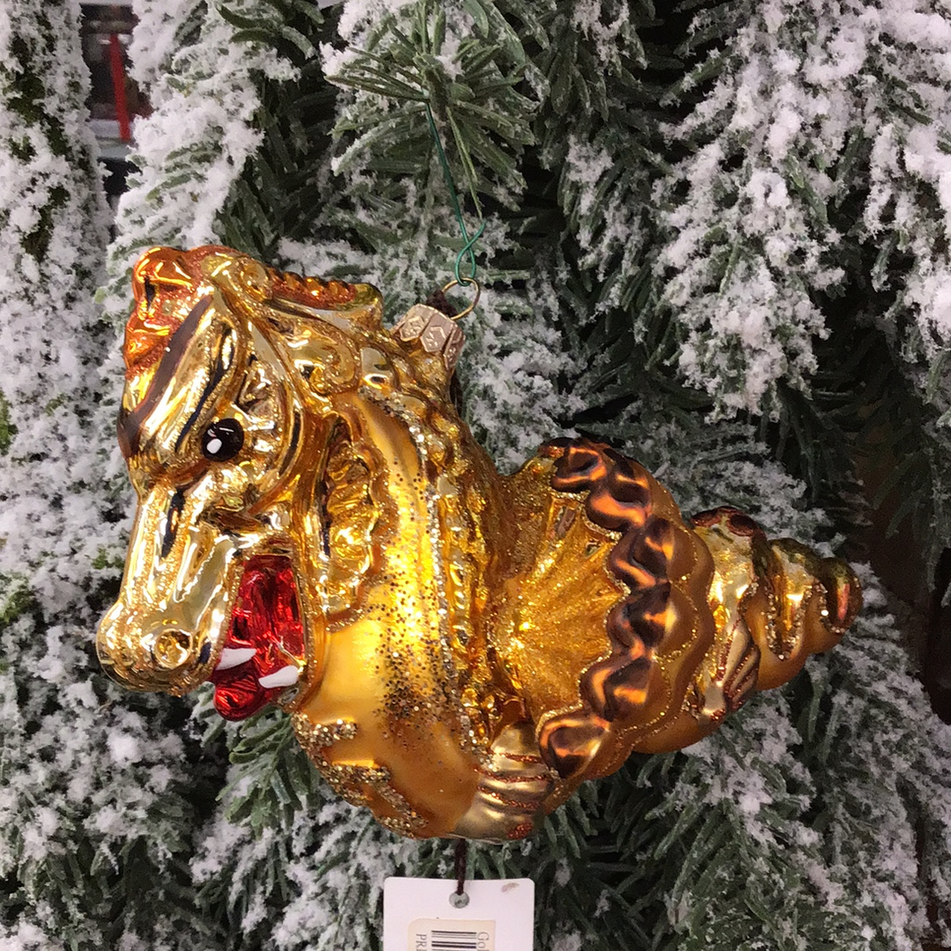 Golden Dragon Ornament