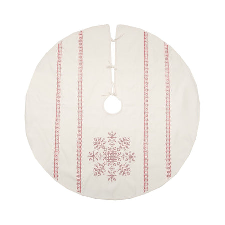 C&F Cross Stitch Snowflake Tree Skirt