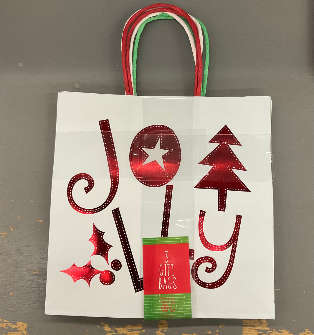3 Pack Medium Christmas Gift Bags