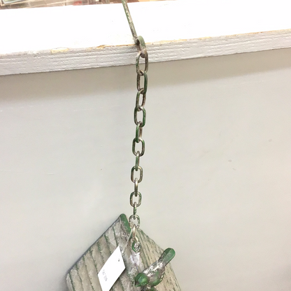 Metal Pine Tree Hanging Birdhouse