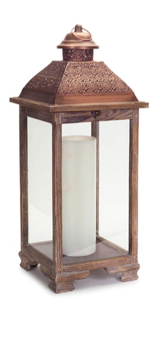 Copper and Wood Lantern