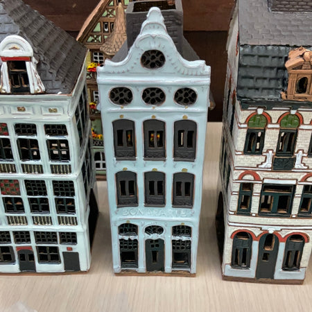 Nordic Dreams Tea Light European Ceramic Buildings