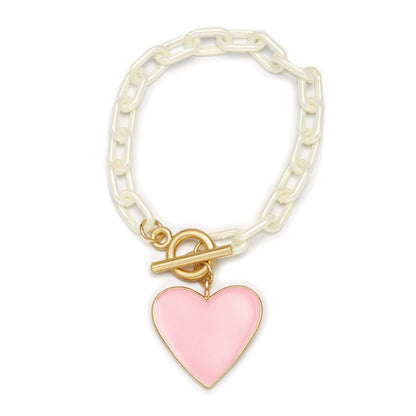 Jane Marie Chain Bracelet with Charm