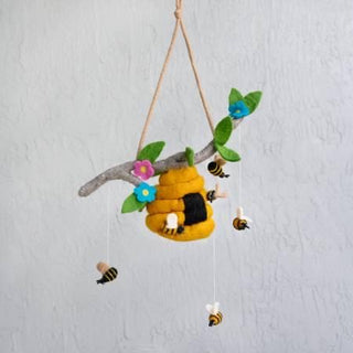 Wool Bee Hive and Honey Bee Mobile