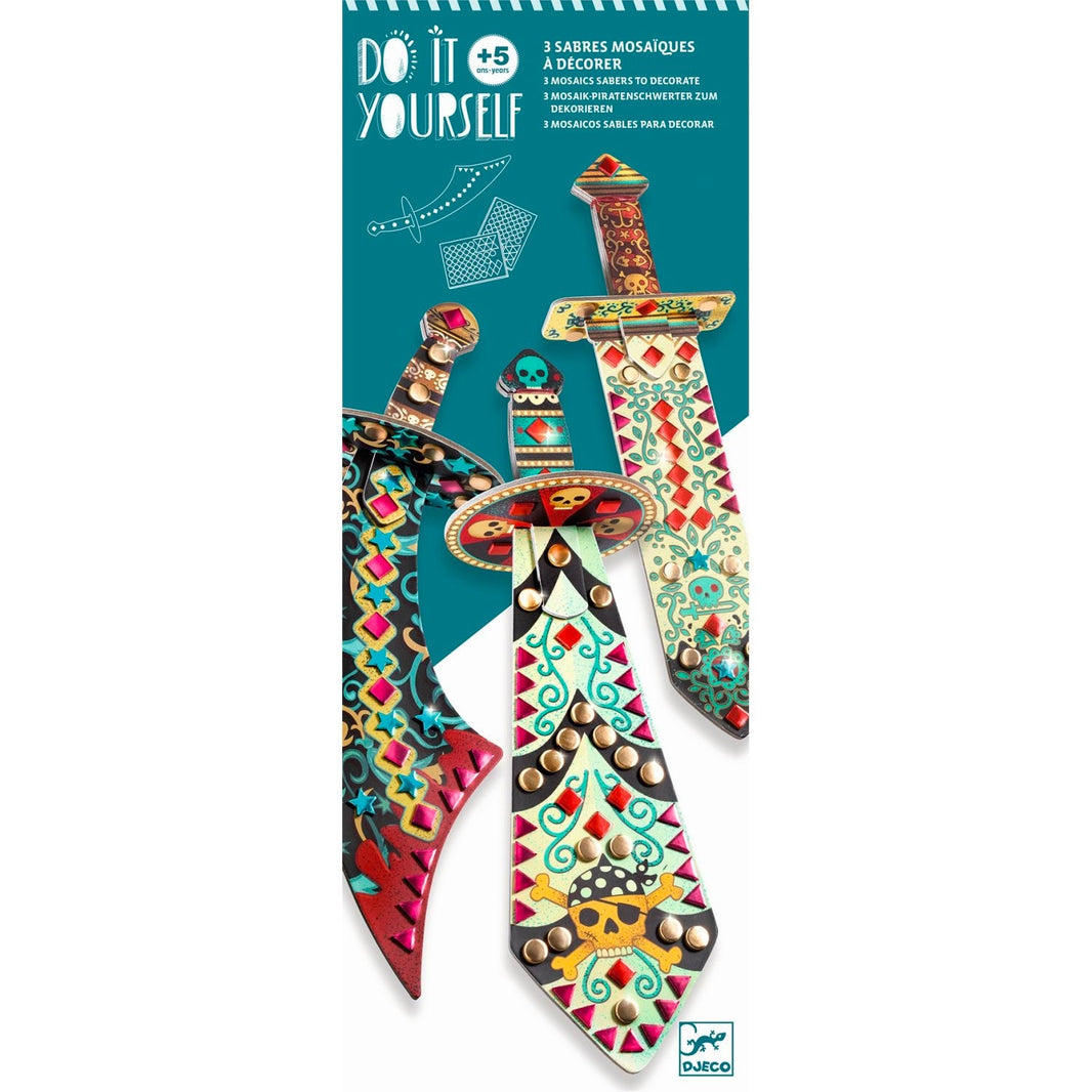 Mosaic Pirate Sabers | DIY Craft Kit