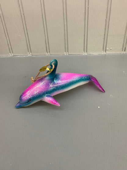Glass Dolphin Ornament