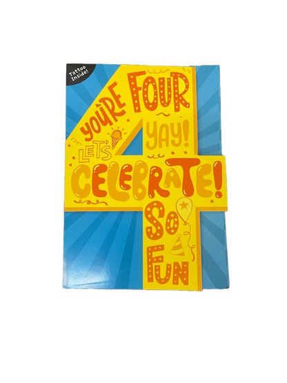 You’re Four Birthday Card
