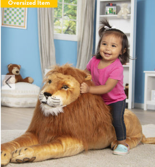 Lifelike Lion Plush Large