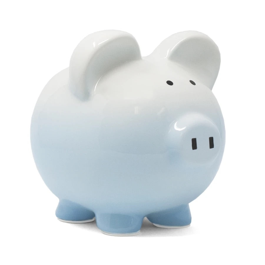 Blue Ombré Piggy Bank