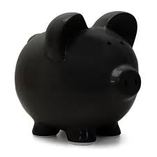Child to Cherish Black Piggy Bank